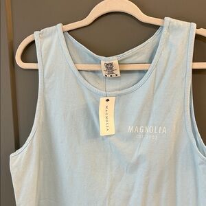 Magnolia Light Blue Tank Top Size medium